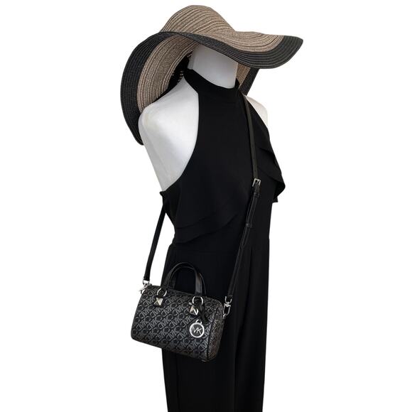 Michael Kors Grayson Small Empire Monogram Duffel Crossbody NWT - Picture 3 of 9